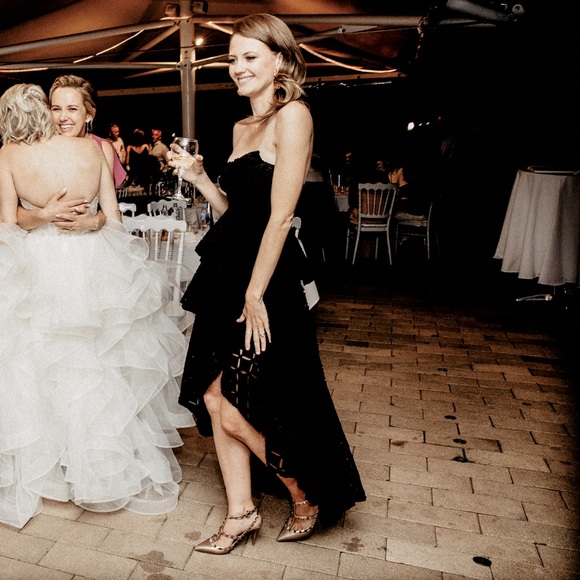 Thurley “Dark Arts” Tiered Midi Dress in Black - Picture 2 of 11